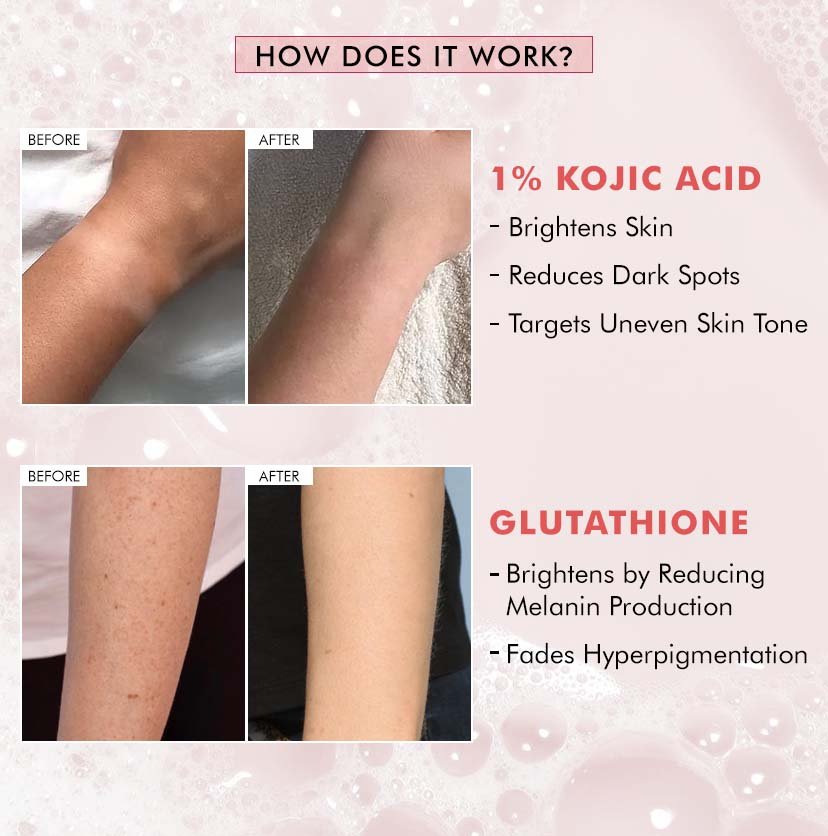 mCaffeine Brightening Tan Removal 1% Kojic Acid & Glutathione Guava Fizz Soap - 300g (3x100g)