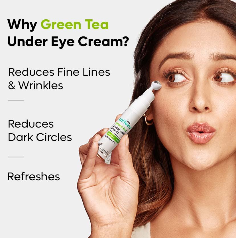 mCaffeine Green Tea Under Eye Cream with 3% Caffeine - 15 ml