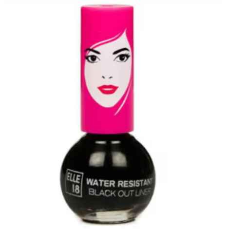 Elle 18 Water Resistant Black Out Eye Liner|| Black|| 5 ml