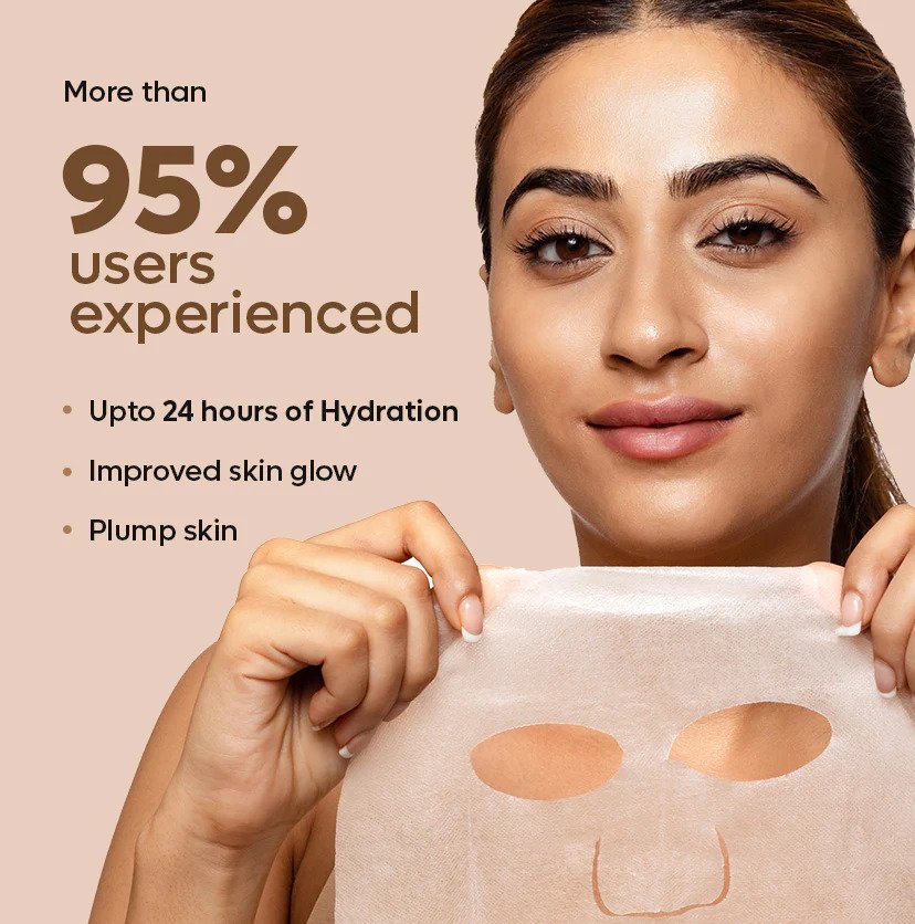 mCaffeine Hyaluronic Acid Coffee Sheet Mask for Hydration Burst - 20g