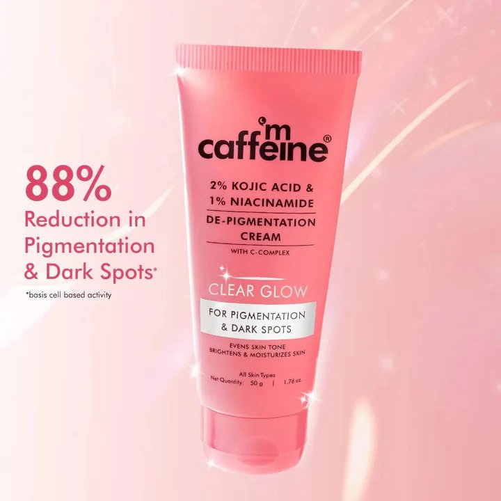 mCaffeine 2% Kojic Acid & 1% Niacinamide De-Pigmentation Cream-50g
